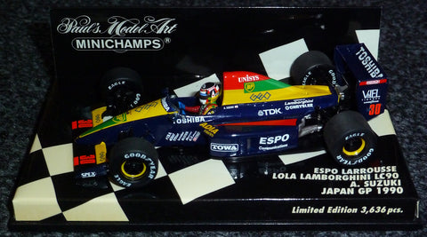 1990 - Espo Larrousse Lola Lamborghini LC90 - Aguri Suzuki - GP van Japan