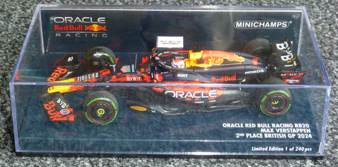 2024 - Red Bull Racing RB20 - Max Verstappen - 2e GP Groot-Brittannië (Minichamps 1:43)