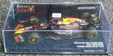2024 - Red Bull Racing RB20 - Max Verstappen - Winnaar GP Brazilië (Minichamps 1:43)