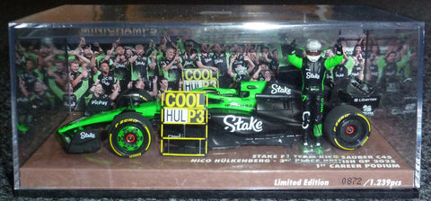 2025 - Stake F1 Team Kick Sauber C45 - Nico Hülkenberg - 3rd place Silverstone GP, 1st career podium (Minichamps 1:43)
