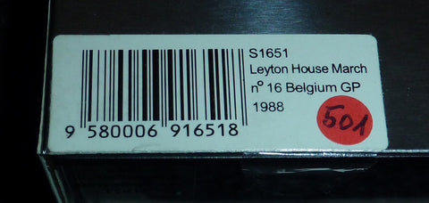1988 - Leyton House March 881 Judd - Ivan Capelli - 3rd Belgium GP