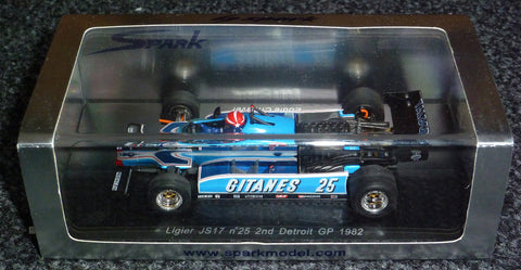 1982 - Ligier JS17 - Eddie Cheever - 2e Detroit GP