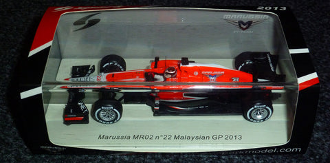 2013 - Marussia MR02 - Jules Bianchi - Malaysian GP + signed framed picture