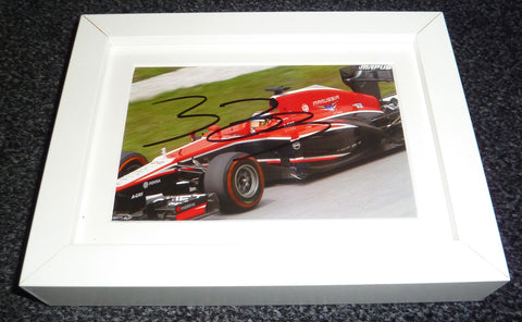 2013 - Marussia MR02 - Jules Bianchi - Malaysian GP + signed framed picture