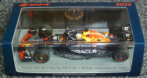 2022 - Oracle Red Bull Racing RB18 - Max Verstappen - Winner Japanese GP - World Champion (Spark 1:43)