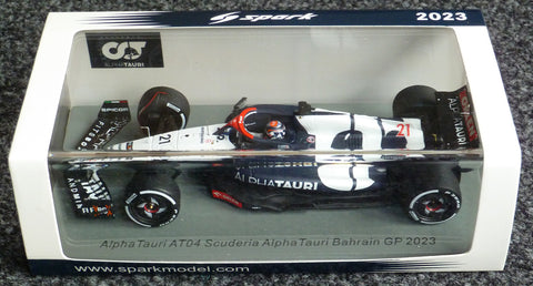 2023 - Scuderia AlphaTauri AT04 - Nyck de Vries - GP van Bahrein (Spark 1:43)