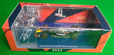 2025 - Oracle Red Bull Racing RB21 - Max Verstappen - Winnaar Amerikaanse GP (Spark 1:43)