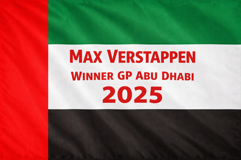 2025 - Oracle Red Bull Racing RB21 - Max Verstappen - Winnaar GP Abu Dhabi (Spark 1:43)