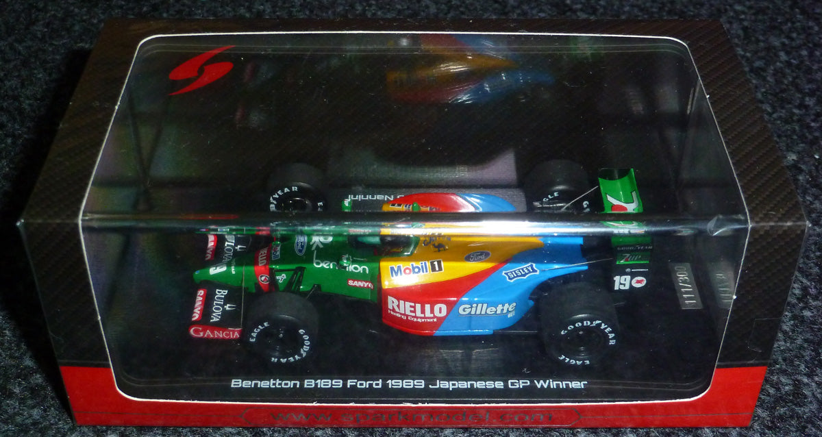 ミニチャンプス 1/43 BENETTON FORD B189 JAPAN GP 1989 - Benetton B189 Ford - Alessandro Nannini - Winner Japanese