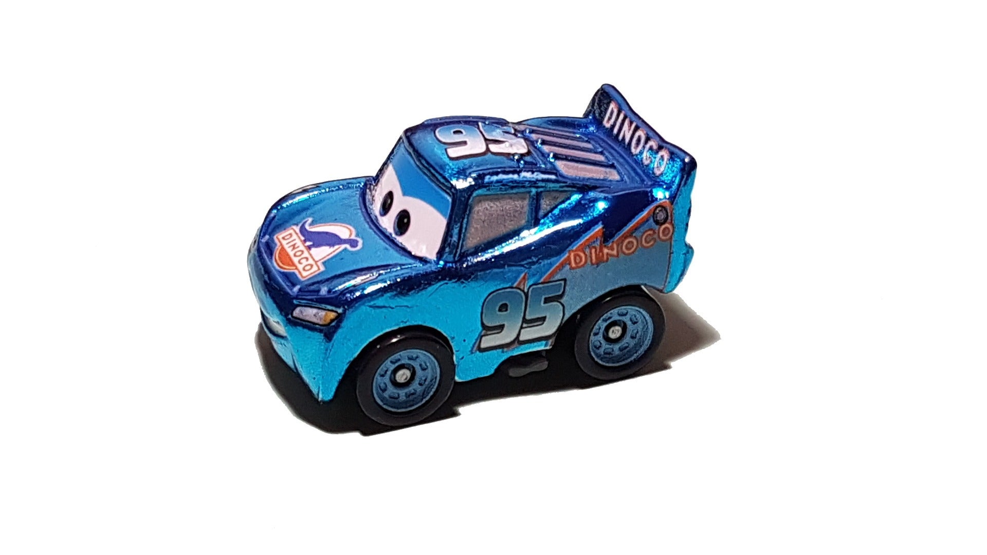 Mattel Disney Pixar Cars Mini racers - Metallic Dinoco Lightning McQue ...